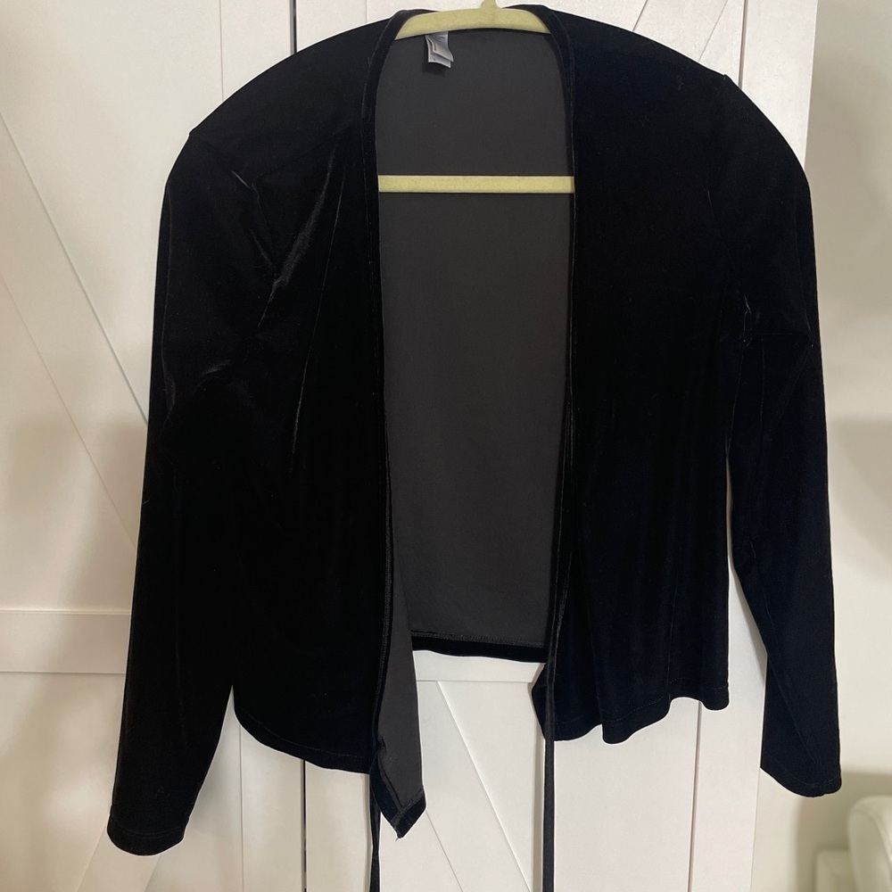 American Apparel Black Velvet Women's Blazer